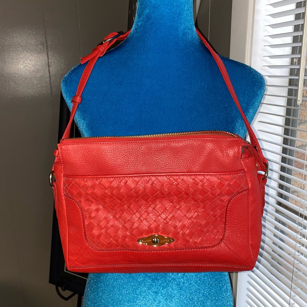 ELLIOTT LUCCA LEATHER SHOULDER BAG.